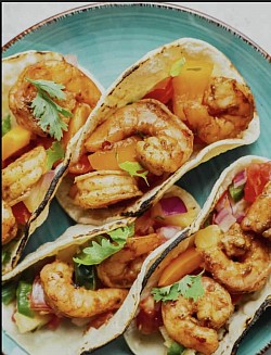 Jerk shrimp Tacos