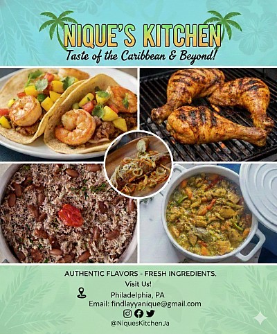 Authentic, fresh, and unforgettable — Nique’s Kitchen serves flavor that stays on your mind.